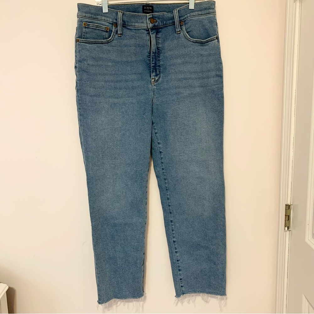J Crew High-rise stovepipe jean in signature stretch+